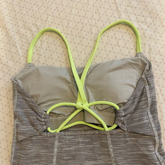 Lululemon dancing warrior tank gray / mint - Picture 7 of 10